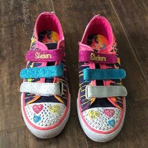 Like new Sketchers Twinkle Toe Light-up shoes